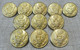 Lotto 11 Bottoni Button US ARMY USAF W.B. CO. (23mm) - Boutons