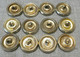 Lotto 12 Bottoni Button US ARMY USAF (23mm) - Boutons