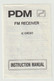 Instruction Manual PDM FM Reciever IC Circuit - Other & Unclassified