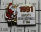 911B Pin's Pins / Beau Et Rare /  NOEL / PERE NOEL ! GROUPE USINE NOUVELLE ET LSA - Christmas