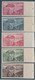 ANDORRE N° 100/118 SAUF N° 108A EN NON DENTELES  ** CHARNIERE SUR LE BORD DE FEUILLE TTB - Unused Stamps