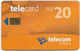 Namibia - Telecom Namibia - Sharing Your World - Orange, Chip Axalto 02, (Black Cn. At Reverse), 2010, 20$, Used - Namibia