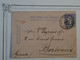 BL16 BELGIQUE  CARTE  LETTRE ENTIER  1885 BRUXELLES A  BORDEAUX FRANCE +40 C DENTELé+  +AFFRANCH. INTERESSANT+ + - Other & Unclassified