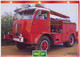 C2/ FICHE CARTONNE Camion POMPIER 1954 BERLIET GLB19 - Camion