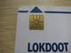 Aplab LOKDOOT Chip Phonecard, LOK02C, Backside 6 Digit Serial Number, Used,backside Gold Cover Missed - India