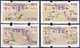 2005 Automatenmarken China Taiwan TAIPEI 2005 Cranes MiNr. 7.3 - 10.3 Blue Nr.039 ATM NT$5 MNH Variosyst Kiosk - Distributeurs