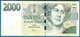 Czech Republic 2000 Korun 2007 - Prefix D - UNC - Tchéquie