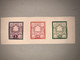 Iran Perse 1881 No 32 33 Et 34 Timbres Lithographiés Charnières 5c Violet 10c Carmin Et 25c Vert Côte 2060€ ! Neufs TB - Iran