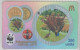 CHINA WWF BIRDS PEAFOWL PUZZLE OF 4 CARDS + 1 CARD - Gallinaceans & Pheasants