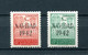 1942.ESPAÑA.BARCELONA.EDIFIL SH40/41*.NUEVOS CON FIJASELLOS(MH).CATALOGO 31€ - Barcelona