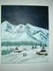 TABLEAU Montagne Chalets   Peinture Acrylique Sur Toile Signé N.Petry - Acryl