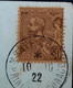 Monaco 18891/94 N°18 Ob Sur Lettre Quelques Rousseurs Sur La Lettre TB - Cartas & Documentos