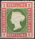 ( 01474-1 ) MiNr.3 Altdeutschland Helgoland 1867 Königin Viktoria - Inschrift Im Rechteck - Falz - Héligoland