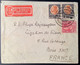 BANGKOK 48 / 1935 Cover "BY AIRMAIL PAR AVION KLM SERVICE" Unusual Label>Légation Siam Paris, France (Thailand Lettre - Thailand