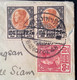 BANGKOK 48 / 1935 Cover "BY AIRMAIL PAR AVION KLM SERVICE" Unusual Label>Légation Siam Paris, France (Thailand Lettre - Tailandia