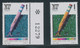 ISRAEL 1989 Grafik Und Design 1 NIS Postfr. Kab.-Randstück, ABART: Fehlende Farbe Gelb M. Vergleichsexemplar, Extrem Sel - Non Dentelés, épreuves & Variétés