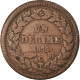 Monnaie, Monaco, Honore V, Decime, 1838, Monaco, TB, Cuivre, Gadoury:105 - Charles III.