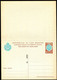 Z3525 SAN MARINO 1966 Cartolina Postale DEFINITIVA Lire 40 + 40 Celeste E Bruno, Stampa Confusa (Filagrano C38), NUOVA, - Interi Postali