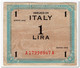 ITALY,ALLIED MILITARY CURRENCY,1 LIRE,1943,P.M10,VF+ - Ocupación Aliados Segunda Guerra Mundial