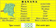 1894+1931 (°) BANANA BELGIAN CONGO  CANCEL STUDY [2] EIC 005+019 COB  067+168 LANDSCAPES SELECTION X 4 ROUND CANCELS - Abarten Und Kuriositäten