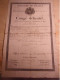 NAPOLEON GARDE IMPERIALE 1817 ROYAUME DE FRANCE CONGE DEFINITIF  FORCEY  2 EME REGIMENT TIRAILLEUR EX JEUNE GARDE - Documenten