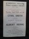 LOUIS KENTNER CYRIL SMITH PIANIST PIANISTE KLAVIER C RAYBOULD A HEINIG CONDUCTOR DIRIGENT LSO CONCERT FLYER HANDBILL - Programme