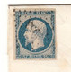 LSC  N°10 BE  St Etienne Pour Paris11/01/1854 Cote 80€ Utilisation Tardive - 1852 Louis-Napoleon