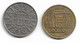 Monnaie SARRE 2 Pieces  20 Franken 1954 Et 100 Franken 1955 Plat 2 N0139 - 100 Franken