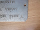 Old Tin Board Table Kovac Dezider Adacka 15 Aleksandrovo Subotica Szabadka 1942 WW 2 With An Eagle 9.5x12.5 Cm - 1939-45