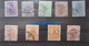 ROMANIA ~ 1900, 9 PERFIN Stamps CAROL / FERDINAND, Rare Collection - Errors, Freaks & Oddities (EFO)