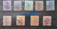 ROMANIA ~ 1900, 9 PERFIN Stamps CAROL / FERDINAND, Rare Collection - Abarten Und Kuriositäten