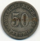 GERMANY, DEUTSCHLAND - 50 Pfennig (A) 1876. (D219) - 50 Pfennig