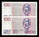 Bélgica Belgium Pareja 100 Francs ND (1982-1994) Pick 142a(5) Mbc+ Vf+ - 100 Francos