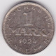 DEUTSCHLAND, 1 Mark 1924 E - 1 Mark & 1 Reichsmark