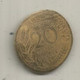 JC, Pièce écrasée , France, 20 Centimes 1962 , 30 X 22 Mm , 2 Scans - Monete Allungate (penny Souvenirs)