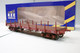 REE - WAGON A RANCHERS PLAT TP Brun Ep. IV SNCF Réf. WB-551 Neuf NBO HO 1/87 - Vagoni Merci