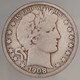 Etats-Unis / USA, Barber, 1/2 Dollar, 1908-O, New Orleans, Argent (Silver), , KM#116 - 1892-1915: Barber