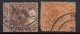 2 Dif., Perfin, Perfins, Straits Settlements, Malaya Used - Perfins