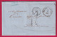 LETTRE DE CHRISTIANA DANEMARK 1863 ENTRE AMBULANT C NORVEGE QUIEVRAIN  POUR BORDEAUX LETTRE COVER - ...-1851 Prefilatelia