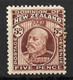 NEW ZEALAND ...KING GEORGE V...(1910-36..)....." 1909..."....5d  ....SG402.....SHORT PERFS....( CAT.VAL.£19...)....MH... - Ungebraucht