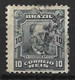 BRAZIL....." 1906..".......10r.......GREY......SG260........THIN......USED...... - Used Stamps