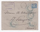 Lettre Et Enveloppe 1892 De Mr Pendriez Narbonne Aude à Son Cousin à Saint-Pargoire Hérault - 1876-1898 Sage (Type II)