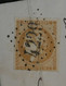 BM 5  FRANCE  BELLE LETTRE  RR 1871 VILLECOMTAL A ESPALLION  +EMISSION BORDEAUX N° 43 10C +AFFRANC. INTERESSANT ++ - 1870 Bordeaux Printing