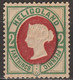 Heligoland 1875 Effige Della Regina Vittoria In Rilievo Nuovo Tipo 2/2Pfg/P Verde/rosso Unificato N.11 MNH ** - Héligoland
