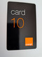 DOMINICA /10EC$   ORANGE / 10 UNITS /  Fine USED  CARD   **12037 ** - Dominique