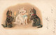 CPA - Fantaisies - Chatons Faisant Leur Toilette - Précurseur - Datée 1901 - Oblitéré 1901 - Dressed Animals