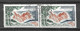 FRANCE 1963 / 1965   N° 1391   SE TENANT A TIENTE VERTE DEPOUILLEE NUANCE  OBLITERE   LAMPE U V / SCANNE 3 PAS A VENDRE - Used Stamps