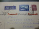 1955/57  - CARTA UNIVERSAL - SELO DE TIPO CARAVELA E VINHETA DE VINTE CENTAVOS DAS OBRAS SOCIAIS DOS CTT. - Postal Stationery