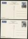 CHINA CHINE Set Of 10 AIR MAIL Postal Stationery Unused. HUBEI Landscapes  Very Fine With Cardboard Sleeve. - Postcards