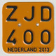 License Plate-nummerplaat-Nummernschild Moped-wheelchair Nederland-the Netherlands 2013 - Placas De Matriculación